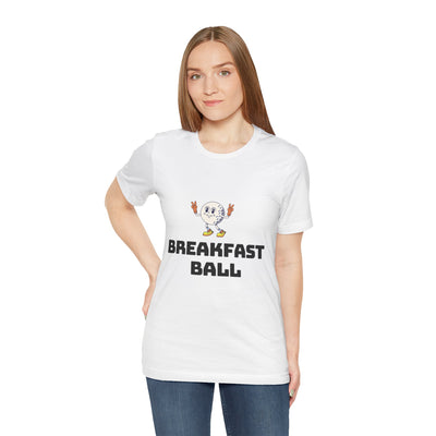 Breakfast Ball Unisex Jersey Tee – Fun and Playful Graphic T-Shirt