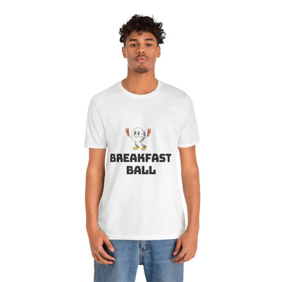 Breakfast Ball Unisex Jersey Tee – Fun and Playful Graphic T-Shirt