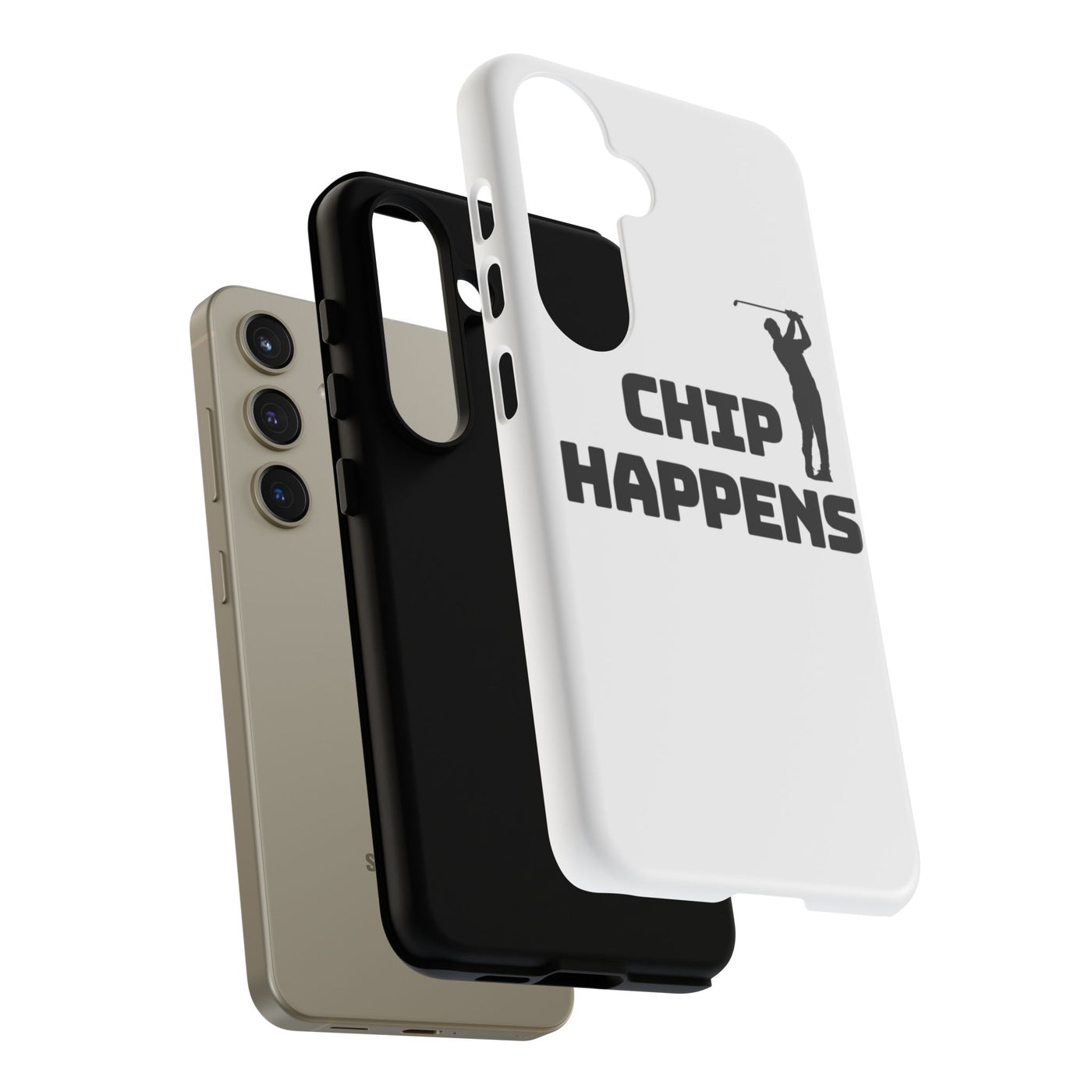 Golf Phone Case - 'Chip Happens' Tough Cases for Golf Lovers
